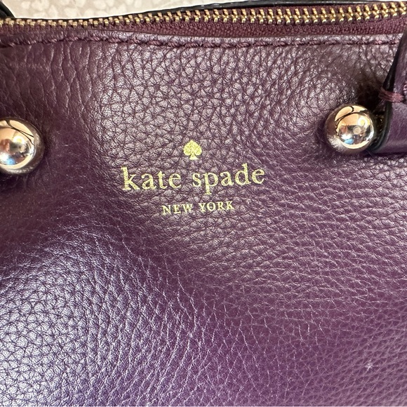 Kate Spade Purple Satchel with Gold Accents - Picture 3 of 7